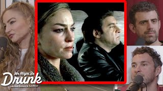 Drea De Matteo Reacts to The Death of Adriana  We Might Be Drunk Podcast [upl. by Noda]