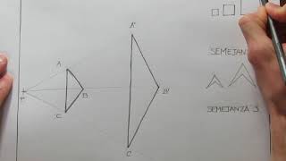 como dibujar figuras semejantes metodo de triangulación dibujo de triangulos semejantes [upl. by Leamsi]