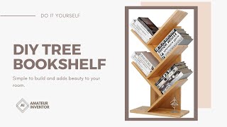 How to make a DIY Tree Bookshelf [upl. by Oninrutas]