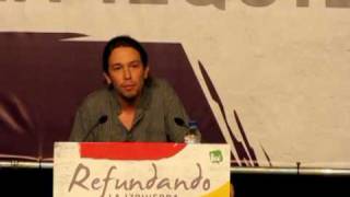 Pablo Iglesias Refundación de la Izquierda [upl. by Atnom393]