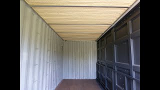 Isolation plafond container maritime  ceiling insulation shipping container [upl. by Araihc]