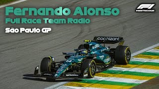 Fernando Alonso Full Race Team Radio  2023 São Paulo Grand Prix [upl. by Dranreb]