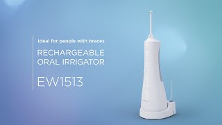 Panasonic Rechargeable Oral Irrigator EW1513W for Orthodontic Patients [upl. by Affra]