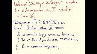 Sigma álgebras Dos definiciones de sigma álgebras [upl. by Jevon]