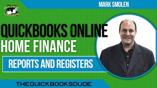 QuickBooks Online Home Finance Custom Reports And Register Windows [upl. by Green180]