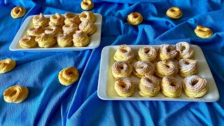 🍰 🥚🧈 venčeky  venčeky z odpaľovaného cesta recept  jak upéct věnečky  dezerty  zákusky na svadbu [upl. by Junji]