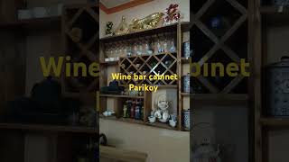 Wine bar cabinet woodworking solidwoodcabinets [upl. by Izmar]