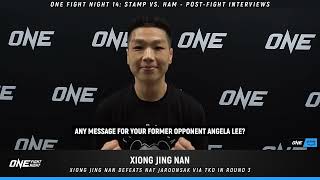 Xiong Jing Nan  ONE Fight Night 14 PostFight Interview [upl. by Okwu545]