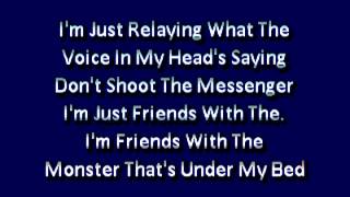 Eminem Feat Rihanna The Monster karaoke lyrics [upl. by Onaicnop]