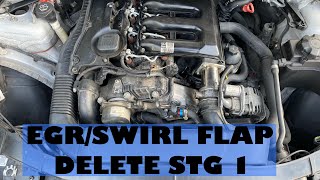 BMW e91 e90 e92 330d m57 egr swirl flap delete pipercross filter STG 1 remap modified [upl. by Novanod]