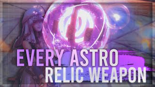 Every Astrologian Relic Weapon HW  SHB  FFXIV Relic Showcase  FFXIV [upl. by Nysa]