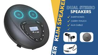 KLIM Bluetooth CD Player with Speakers [upl. by Ahoufe675]