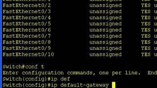 22 How to Configure a Switch IP Address [upl. by Rephotsirhc]