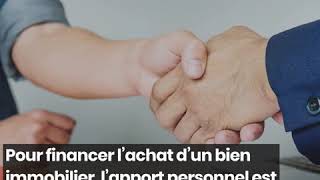 Credit apport personnel achat immobilier Par Bilanconseilscom [upl. by Padraic]