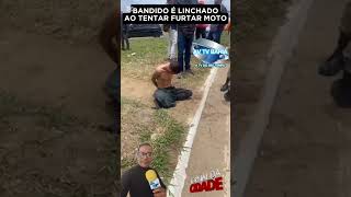 BANDIDO E LINCHADO POR POPULARES NA TENTATIVA DE ROUBAR MOTO [upl. by Seely1]