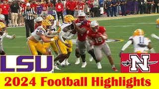 Nicholls vs 18 LSU Football Game Highlights 9 7 2024 [upl. by Anette]