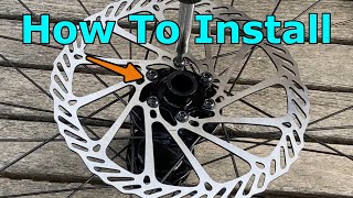 How To Install Disc Brake Rotors on Your Mountain Bike [upl. by Noslen752]