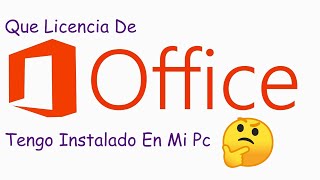 como saber el tipo de licencia office tienes instalado en tu computadora [upl. by Teahan958]