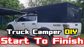 Building Camper for my Truck DIY RV Start to Finish [upl. by Adiari]