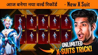 🔥OMG I got Free XSuit trick  Worlds Record Crate Opening GALADARIA XSUIT in BGMI [upl. by Amann]