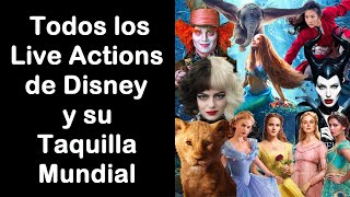 La Evolución en la Taquilla Mundial de los Live Actions de Disney Desde 101 Dálmatas a La Sirenita [upl. by Lena202]