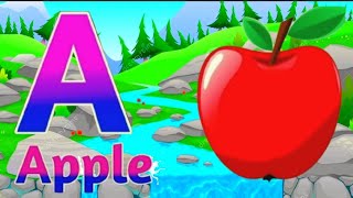 A for apple  अ से अनार  abcd phonics song  a for apple b for ball c for cat  abcd song  abcde [upl. by Enair]