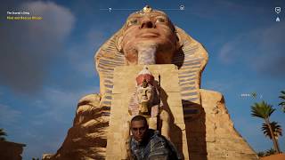 Assassins Creed Origins Great Sphinx Hidden Entrance [upl. by Puklich]