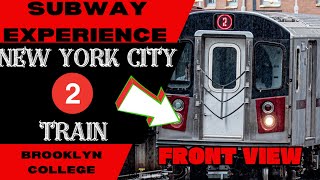 New York City Subway 2 Express Train to Flatbush Av Front View [upl. by Melas]