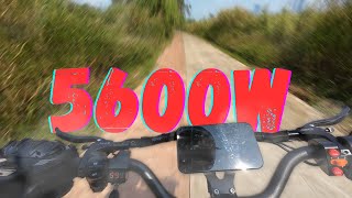 🛴💨5600w Electric Scooter Dual Motors Riding with Yenghome ES06 Off Road Escooterescooters [upl. by Ahsaetan622]