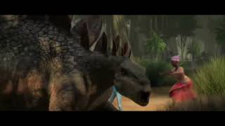 🚨⚠️ spoiler⚠️🚨 Suchomimus vs estegossauro Jurassic world chaos theory segunda temporada [upl. by Bryner]