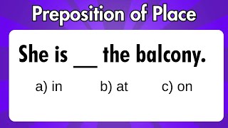 Prepositions of Place AT IN ON  Can you score 3030 [upl. by Meeker]