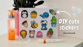 CHEAPEST Stickers at Home😍 without sticker paper [upl. by Jan]