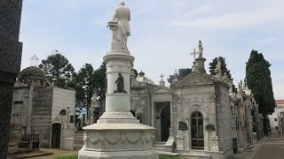 Walking Tour of La Recoleta Cemetery Buenos Aires Argentina [upl. by Nnylaj]