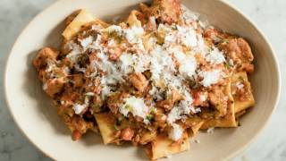 Pappardelle with Lamb Sugo  BOTTEGA AMERICANO [upl. by Hannan]