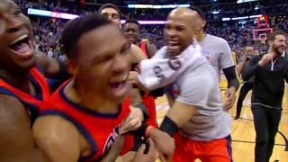 Russell Westbrook NBA RECORD 42ND TRIPLE DOUBLE Full Game Highlights  April 9 2017 [upl. by Nogas677]