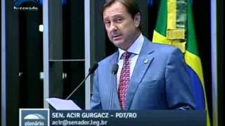 Acir Gurgacz alerta para possível conflito com agricultores em RO [upl. by Paff]