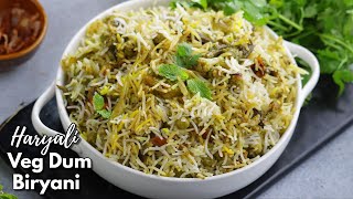 మామూలు బిర్యానీ కంటే బెస్ట్ వెజ్ బిర్యానీ  Best Haryali Veg Dum Biryani  Veg biryani VismaiFood [upl. by Adnoma94]