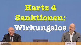 Ergebnisse der Studie über Wirkung von Sanktionen bei Hartz 4  BPK 12 September 2022 [upl. by Electra]