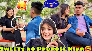 Propose Day Spacial Prank On Sweety 🥰। Prank Gone Emotional 💔। Sagar Baba [upl. by Branham544]