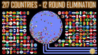 217 Countries  12 Round Ultimate Eliminations  WORLD MARBLE RACE 28 [upl. by Sid]