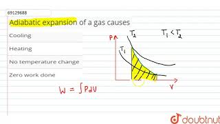 Adiabatic expansion of a gas causes [upl. by Leak975]