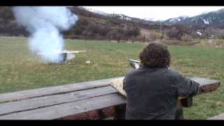 Shooting guns at Owl Farm Woody Creek Colorado [upl. by Downey]