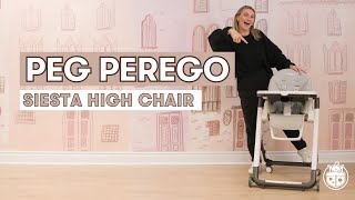 Peg Perego Siesta High Chair  Best High Chair 2023  Review [upl. by Nueovas]