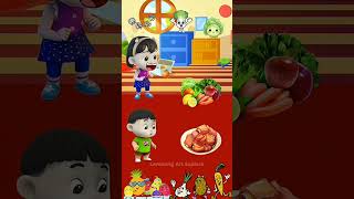 Who doesnt love fruits and vegetables shorts cartoon family comedy [upl. by Drake610]