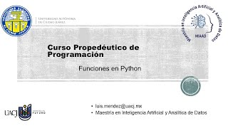 Funciones en Python [upl. by Michaeu]