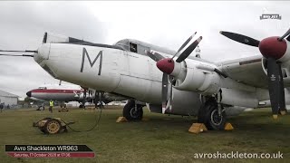 Avro Shackleton W963 amp de Havilland Vampire W2507 Engine runs live [upl. by Llertnod]