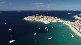 Primosten  Croatia 2019 in 4K by Drone [upl. by Htebasil]