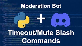 TimeoutMute Slash Commands  Moderation Bot Ep 1  Pycord [upl. by Jablon785]