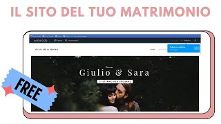 Matrimonio fai da te il sito del tuo matrimonio GRATIS su Webnode [upl. by Berlyn]