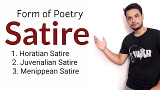 Satire  form of poetry in Hindi Horatian Satire Juvenalian Satire Menippean Satire [upl. by Rose]